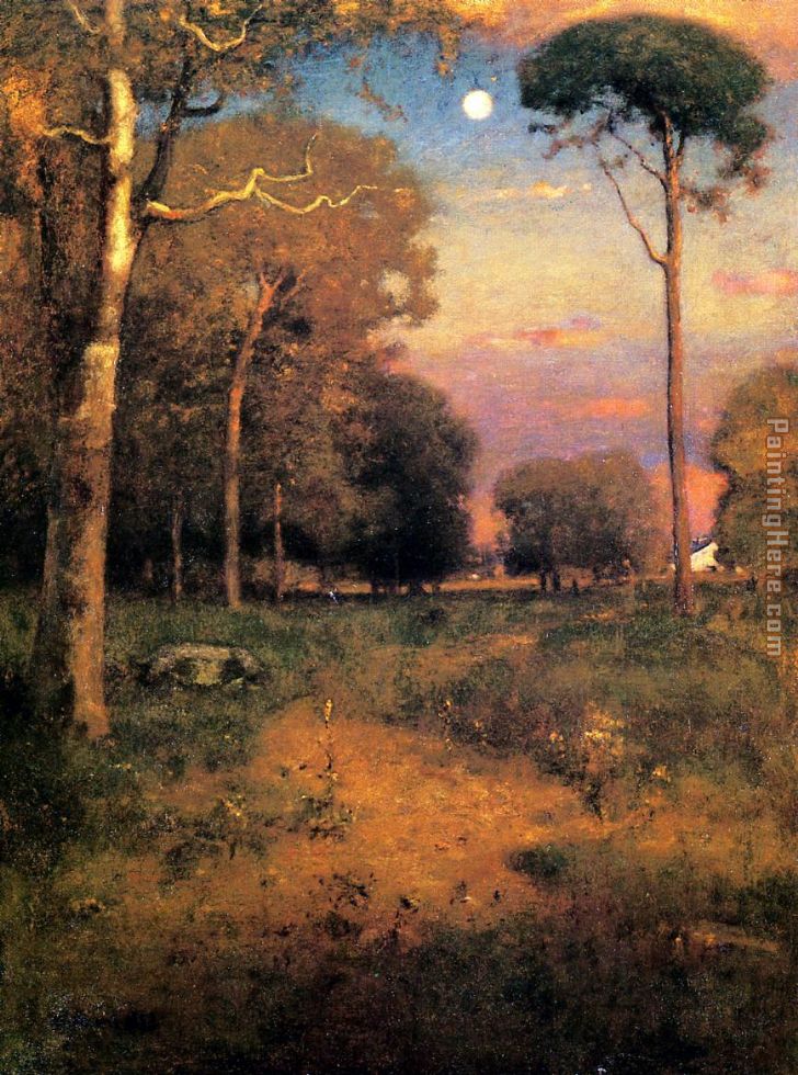Early Moonrise Florida painting - George Inness Early Moonrise Florida art painting